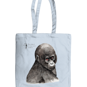 EarthAware Organic Spring Tote with Baby Gorilla Artwork