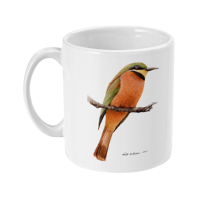 11oz Mug with Bee Eater Artwork