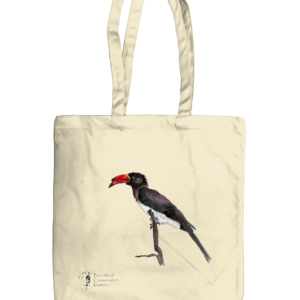 EarthAware Organic Spring Tote with Hornbill Artwork