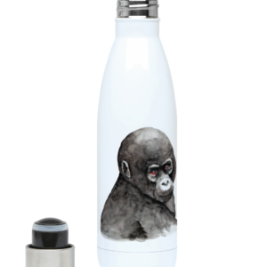 500ml Water Bottle with Baby Gorilla Artwork