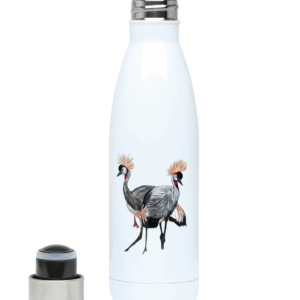 500ml Water Bottle with Crowned Crane Artwork